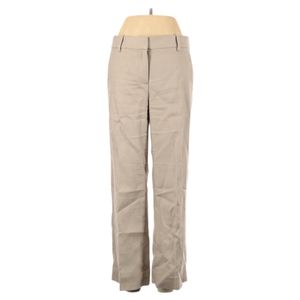 J. Crew Linen High Rise Pants Size 4 Light Tan Khaki Fully Lined Front Pockets